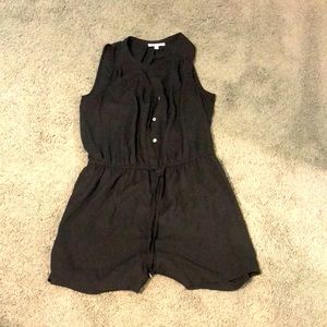 Black Sleeveless Romper
